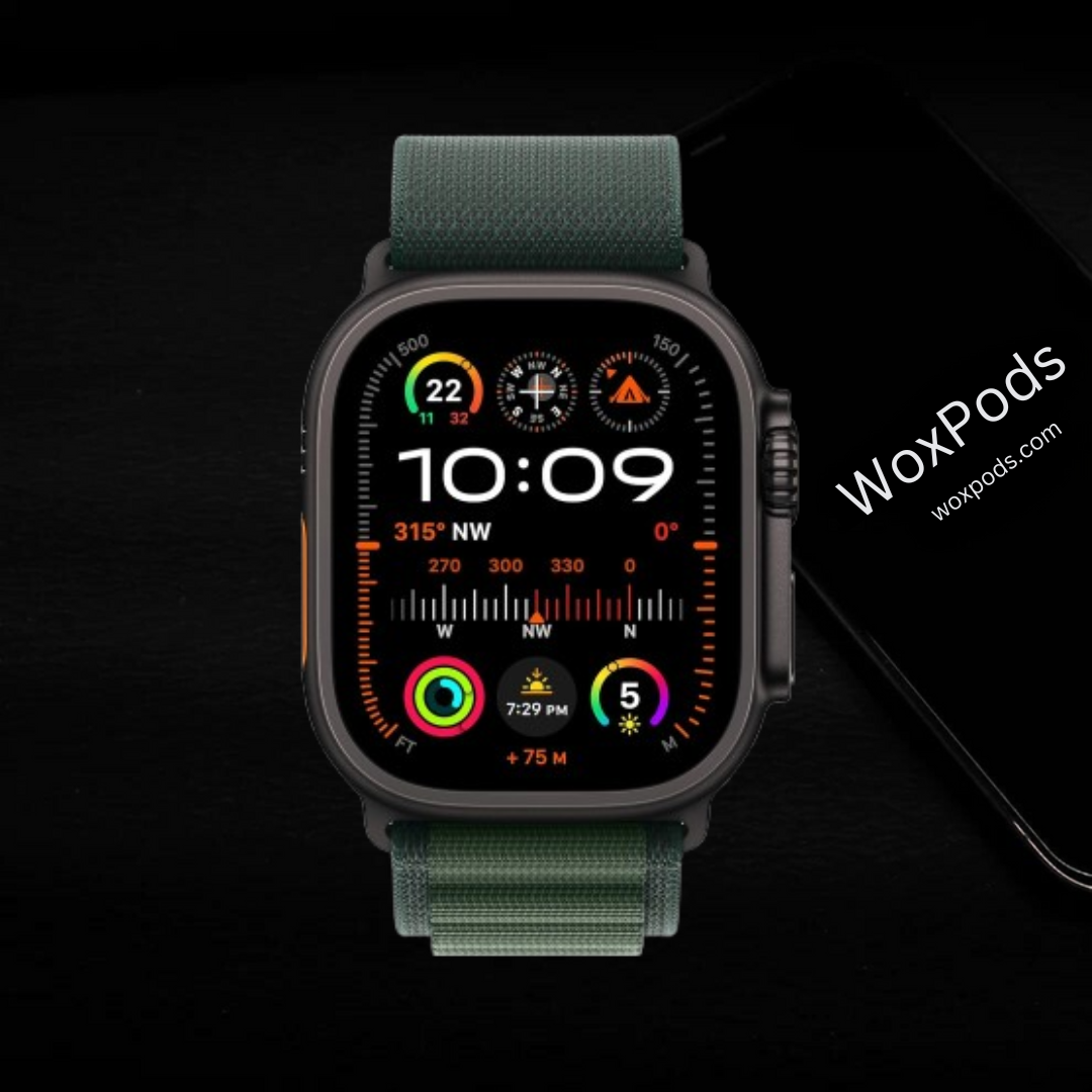 WoxPods Watch Ultra 2 GPS + Cellular 49mm Black Titanium Case - M